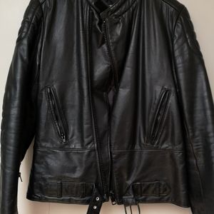 ANGORA by ANTOINE Motorcycle leather coat